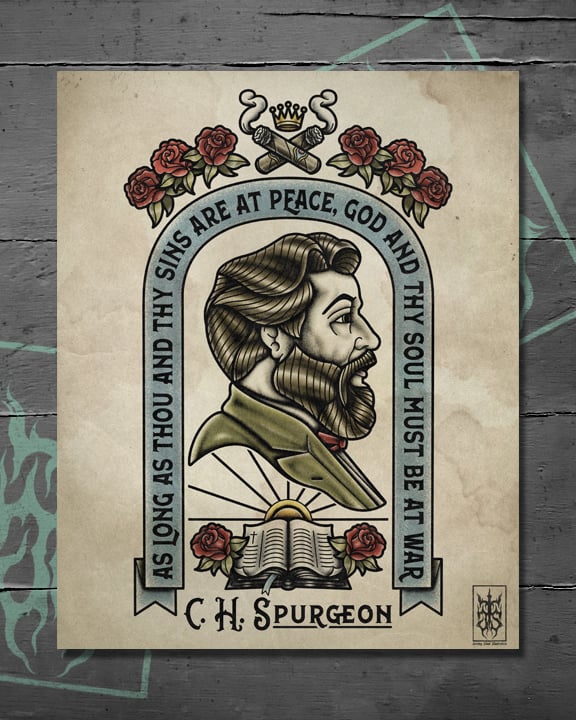 "CHARLES H. SPURGEON" PRINT