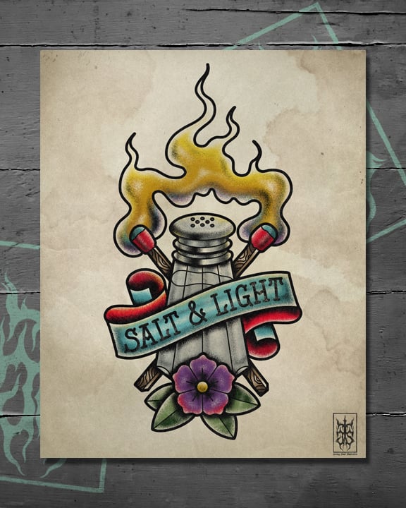 "SALT AND LIGHT" PRINT