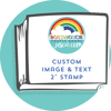 Custom Image & Text Stamp 2"