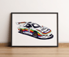Twin Turbo "Porsche 935" Geo MetSHO 18x24 Art Print - Limited Run