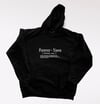 Black & White Forever Yawn Hoodie- Description