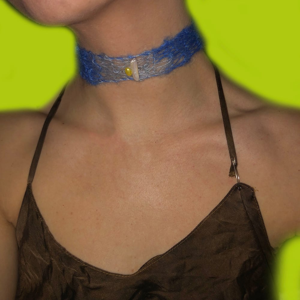 KNIT CHOKER ombre