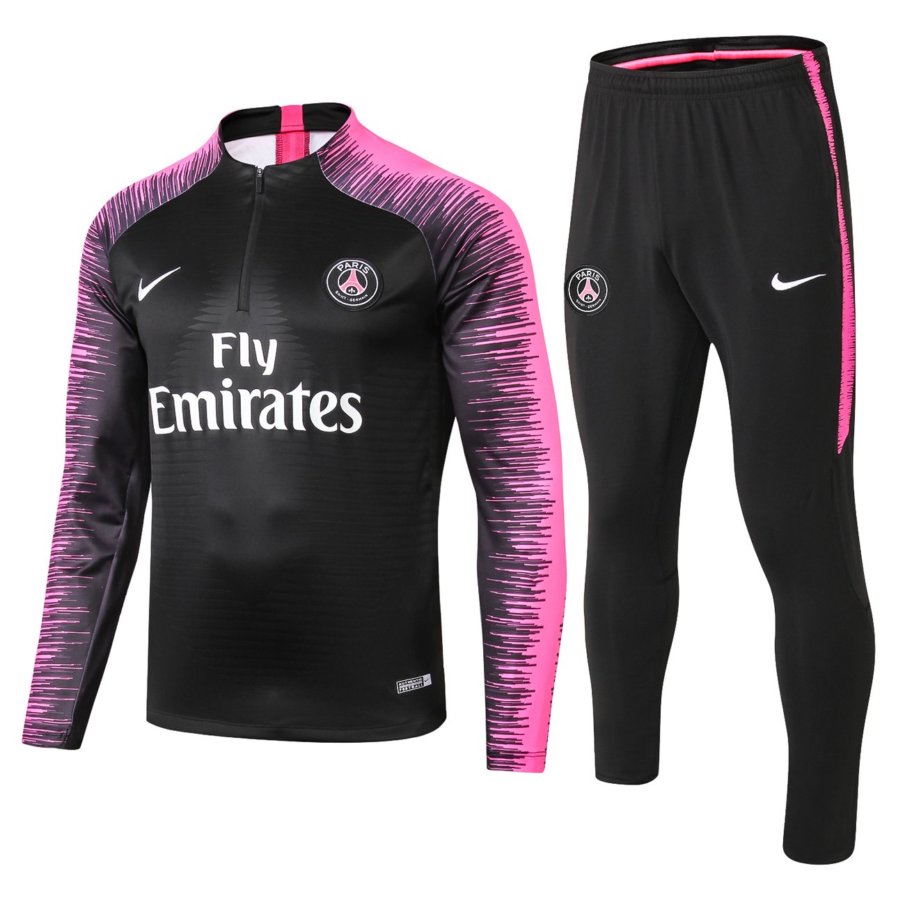 PSG Tracksuit Black/Pink TheKitPlug PSG Tracksuit Black/Pink TheKitPlug