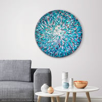 Image 2 of Crystalus aqua IV - 90x90cm 