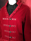 Glorious Red Velvet Corset Tie Jacket