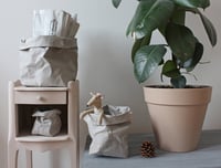Image 3 of Washable paper baskets in Grey, Black and White