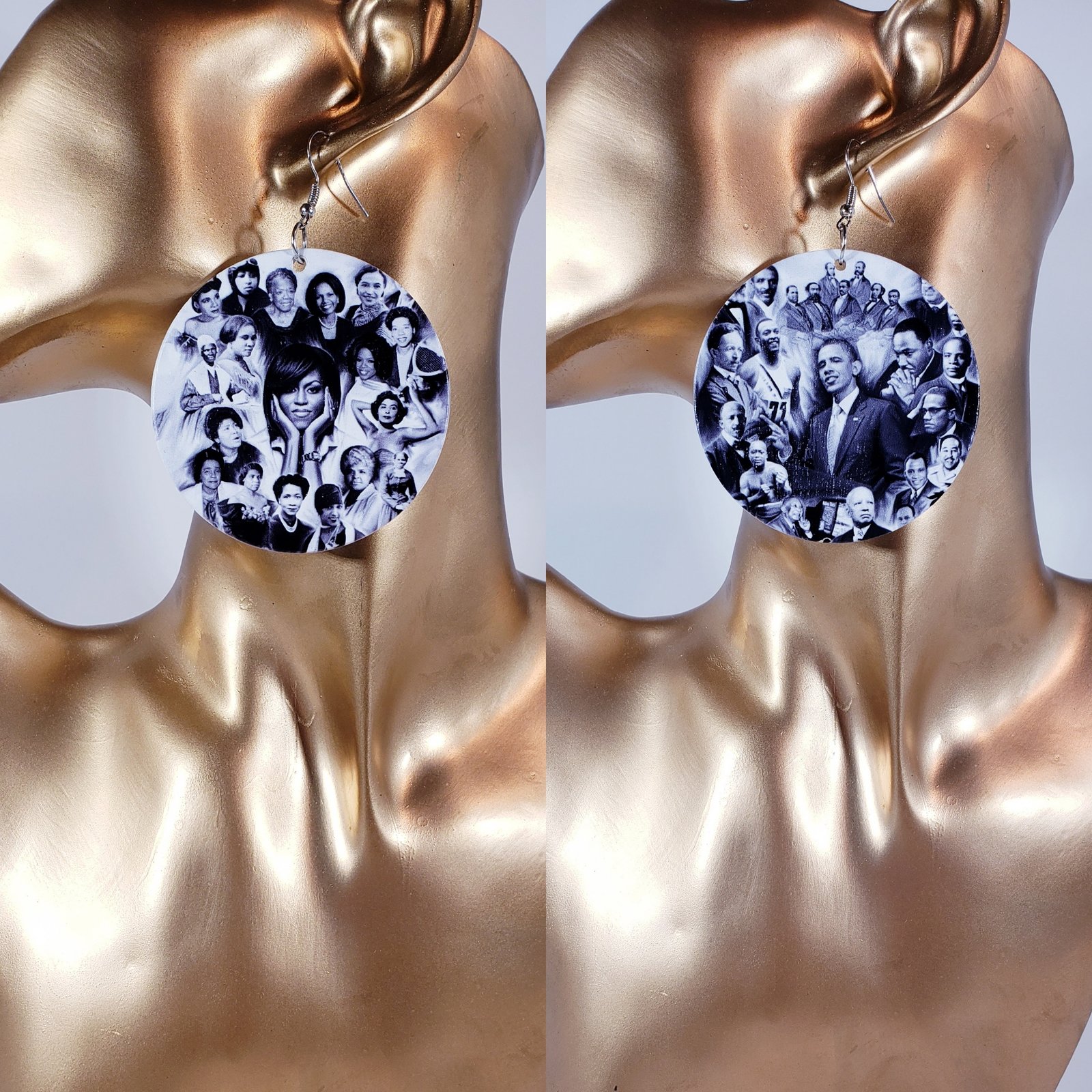Pair of 1 Black Long Earrings for Girls and Women Black Earrings Crystal