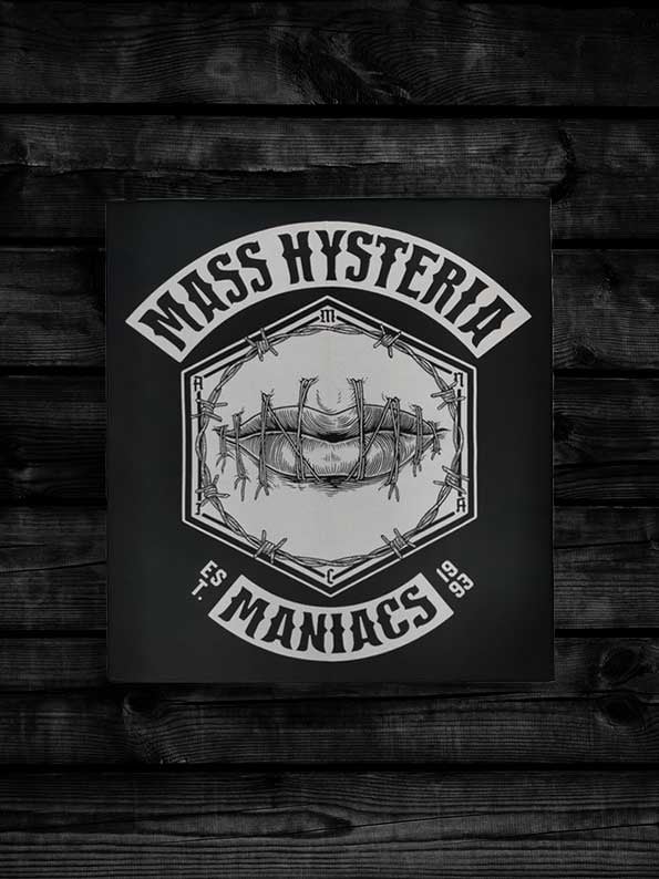 Image of Backpatch Mass Hysteria Bouche cousue