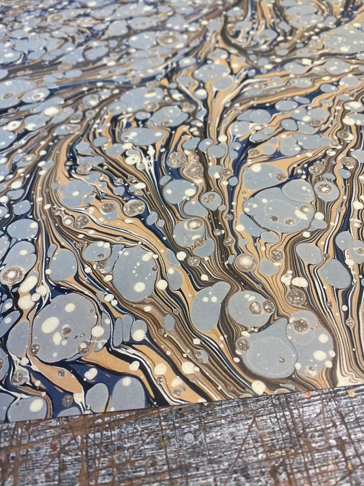 Image of PRINTED Marbled Paper - 'Antique Spot'