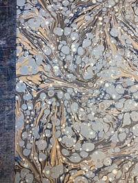 Image 3 of PRINTED Marbled Paper - 'Antique Spot'