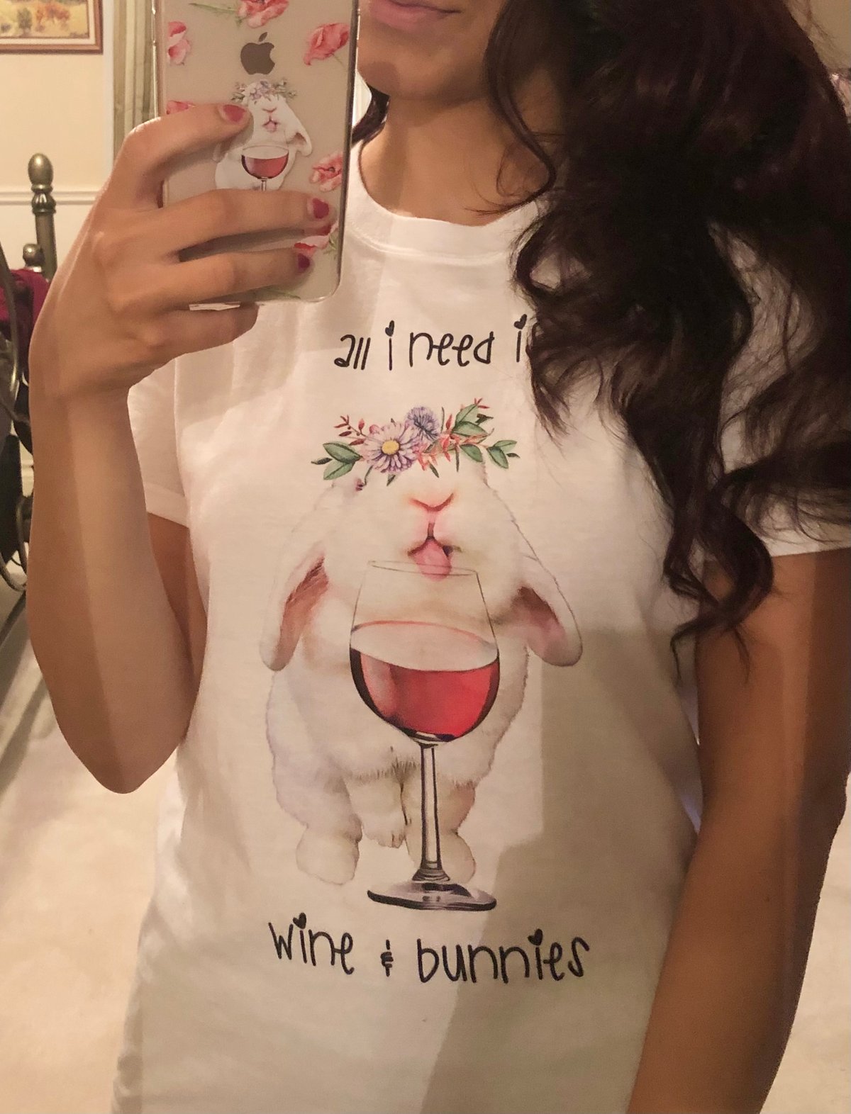 Image of Blanco 'Wine & Bunnies' T-Shirt