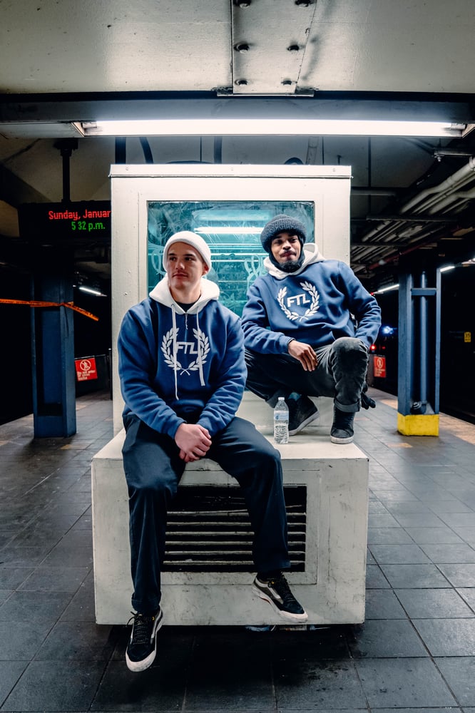 Image of Crest Hoodie (Cobalt Blue)