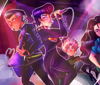 JJBA JosuYasu Part 4 Band AU 11x14 Print