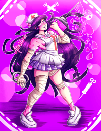 Danganronpa SDR2 Mikan Tsumiki 6x9 Mini Holographic Print