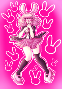 Danganronpa SDR2 Chiaki Nanami 6x9 Mini Holographic Print