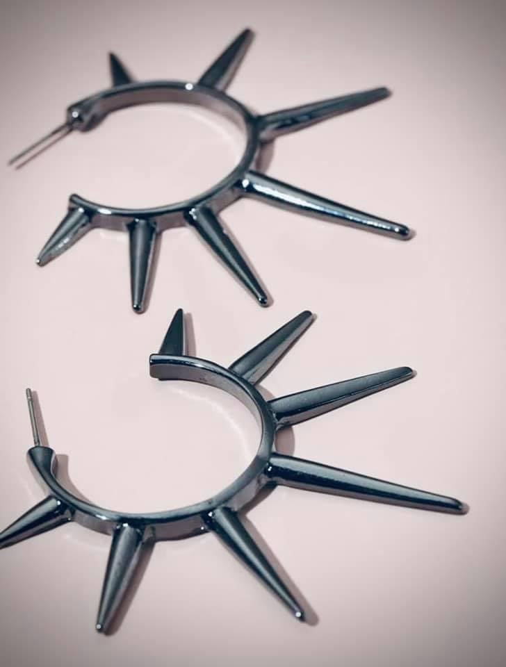 Boudica Spike Hoop Earrings 