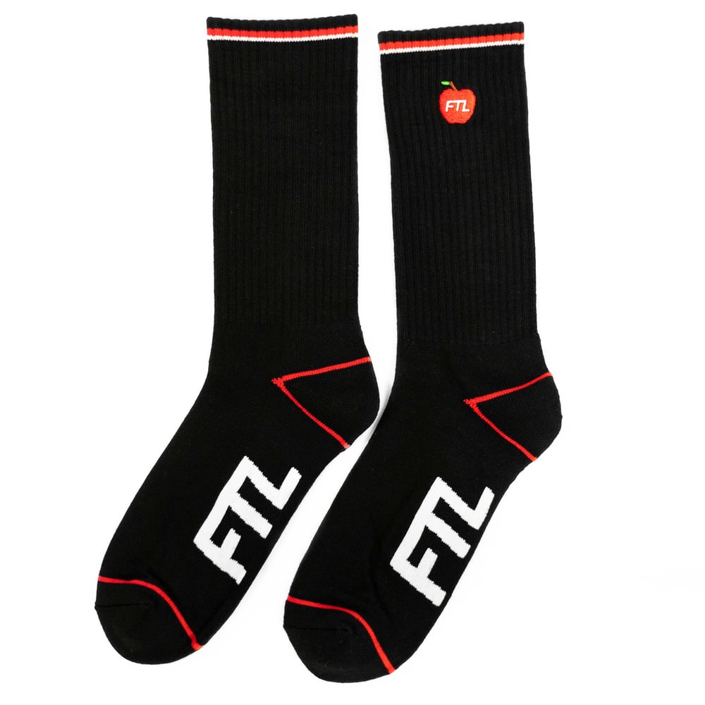 Image of Apple Socks (Black)