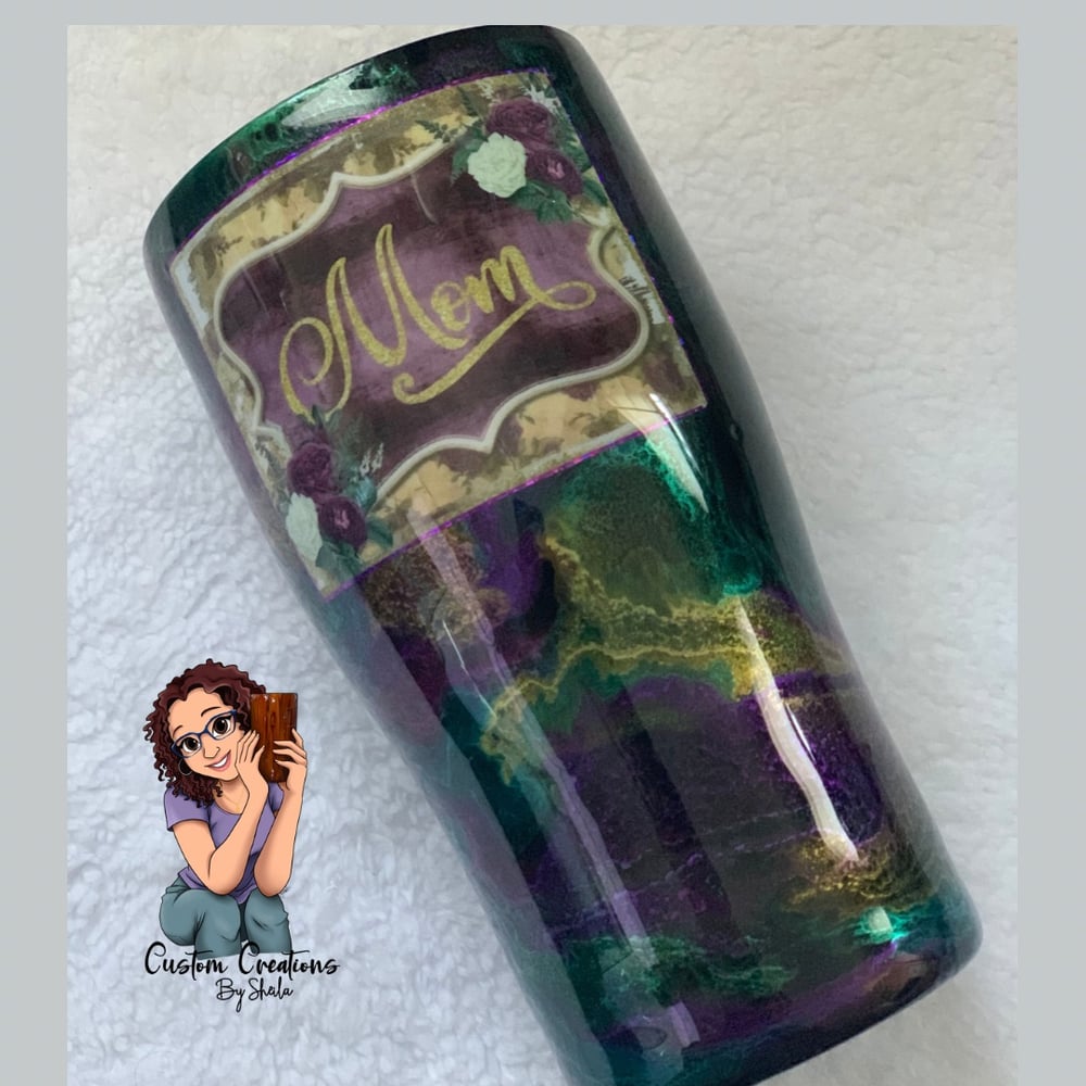 Image of 20 oz Shimmer Ink Mom Tumbler 