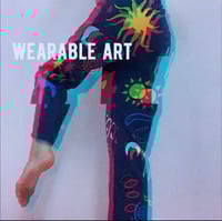 Image 5 of hand painted denim jeans