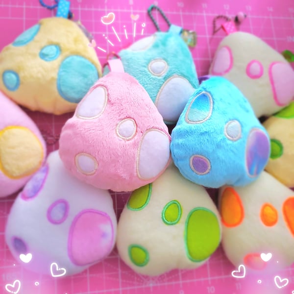 Image of egg plush charms