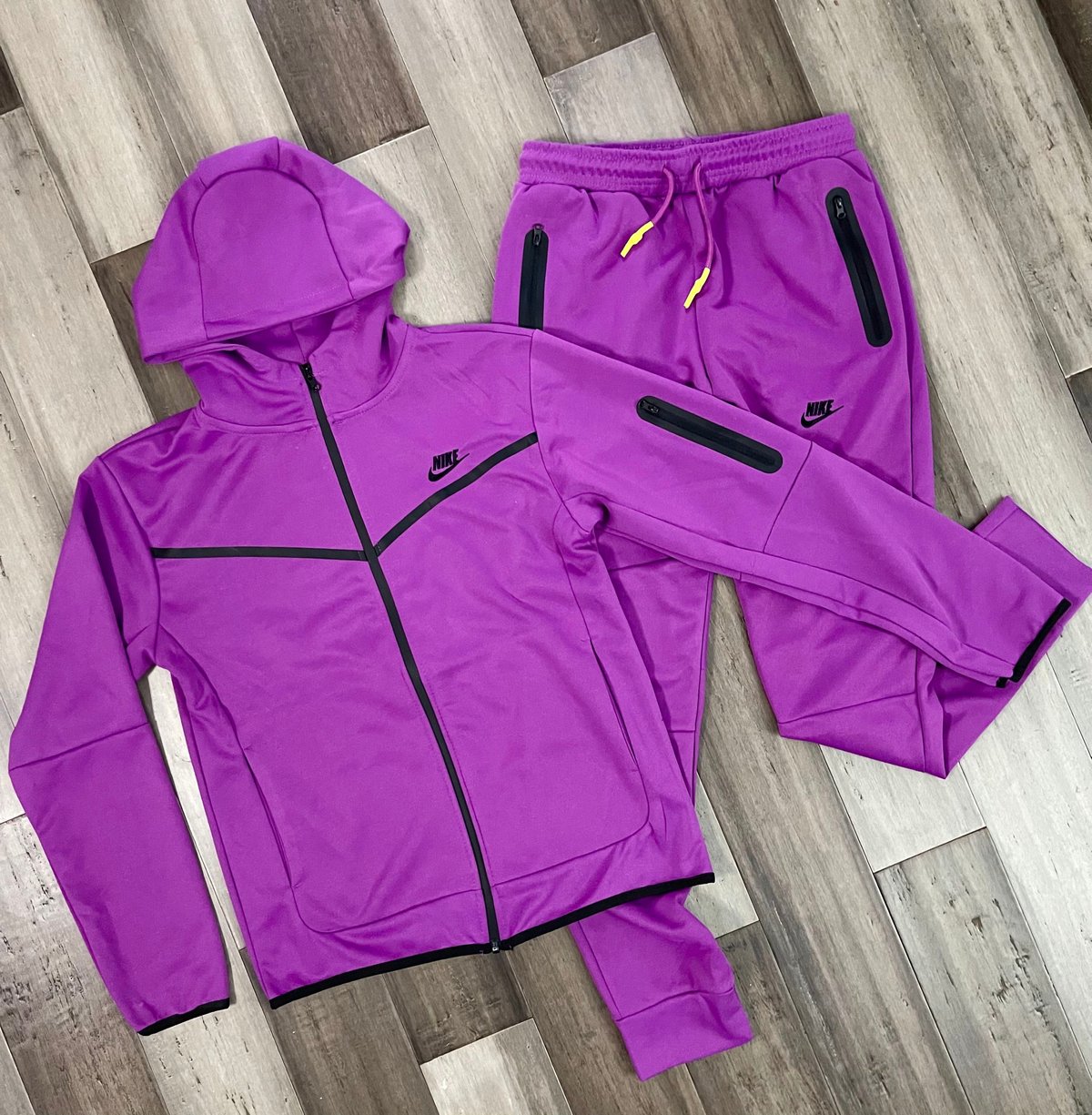 Men’s Purp Slim Fit Tech Zip Up Hoodie Sweatpants Set