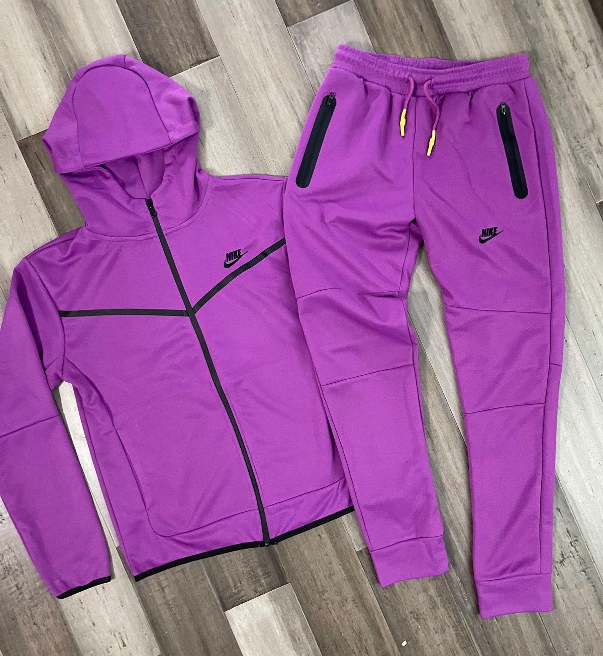 Men’s Purp Slim Fit Tech Zip Up Hoodie Sweatpants Set