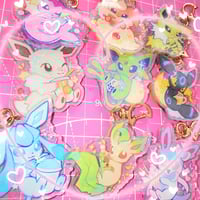 Image 1 of eeveelution drinks holo charms