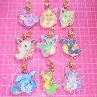 Image 3 of eeveelution drinks holo charms