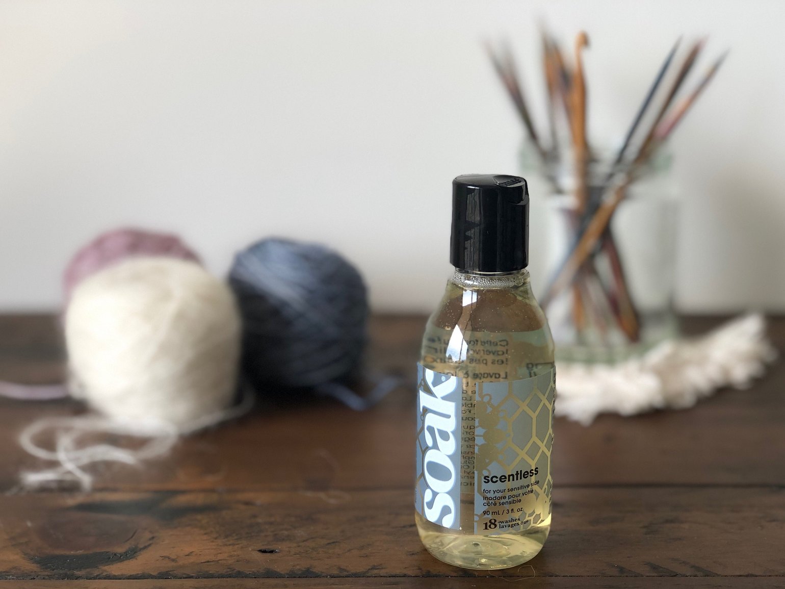 Image of Soak Wash - 3oz/90ml Bottle - Delicate laundry detergent for knits - Scentless