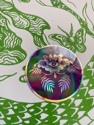 Image of Sorcerer Moth Riso Print- Blue Green