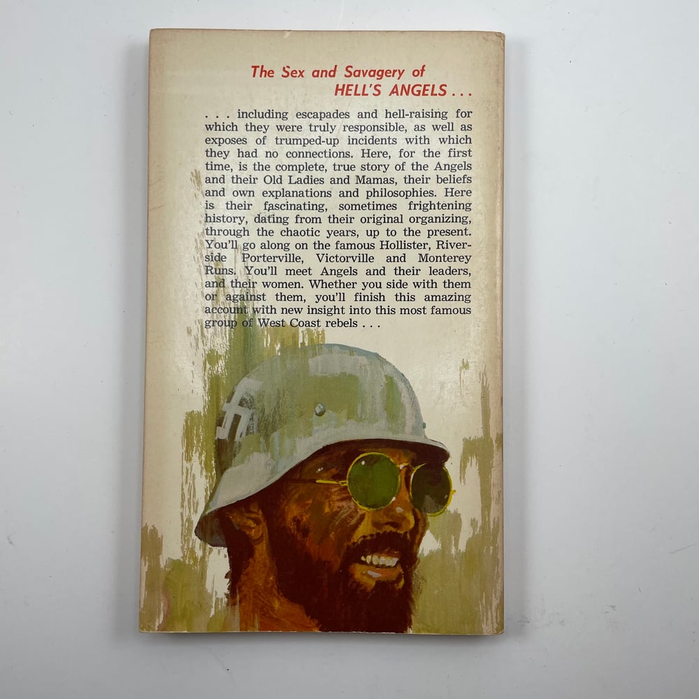 BK: Hell’s Angels: Sex and Savagery of Hell’s Angels by Jan Hudson 1966 1st Edition