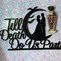 Image 2 of Widow- Black Widow Specimen In Poison Bottle Enamel Pin