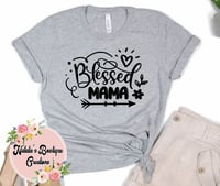 Image 1 of Blessed.Mama T-Shirt