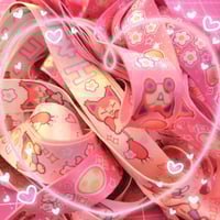 Image 1 of peachy skitty lanyard 