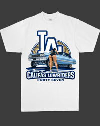 Califas Lowriders White Tee