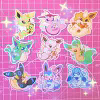 Image 1 of shiny eeveelution drinks stickers