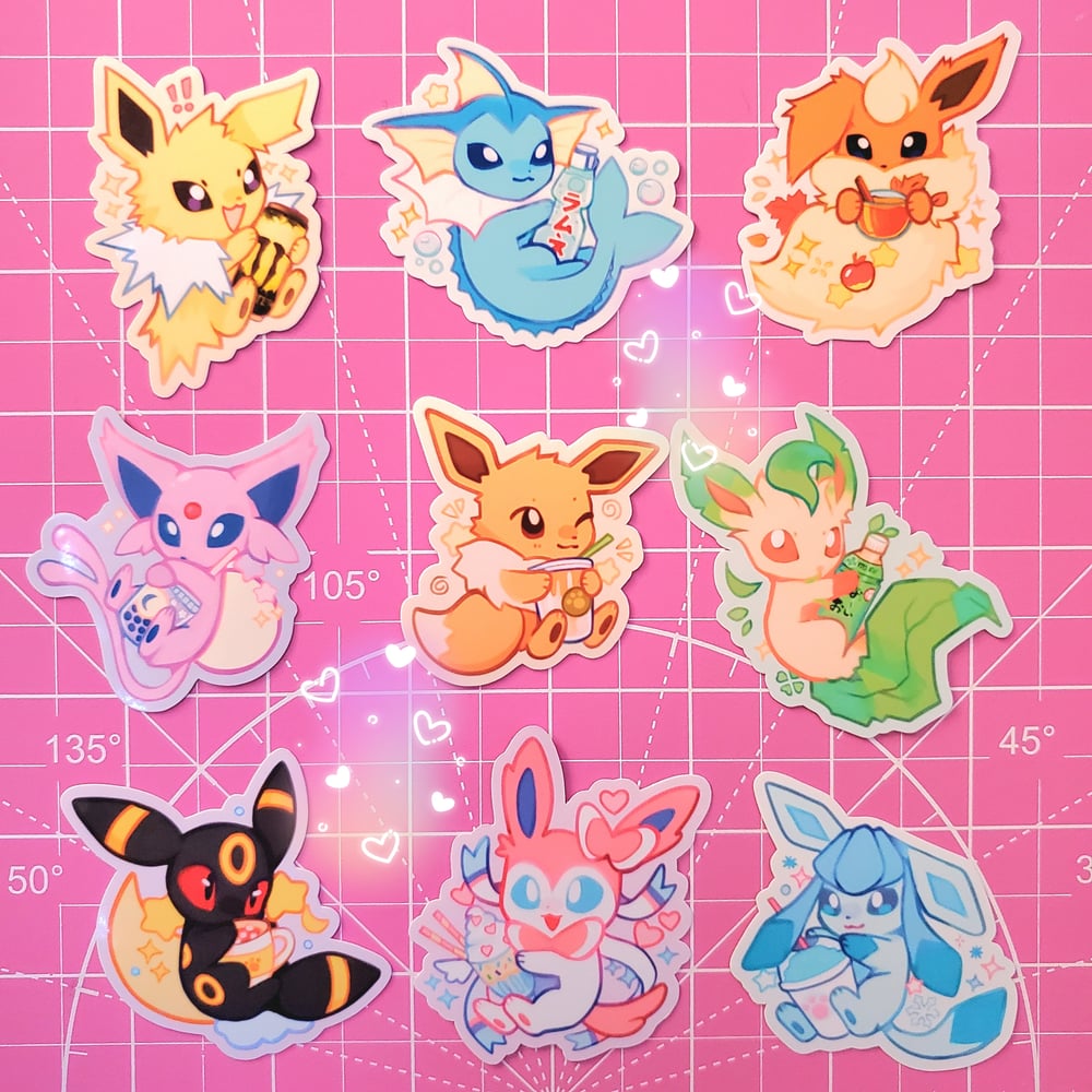 Pokémon Eeveelution Sticker Sheet 