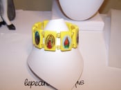 Image of RELIGIOUS CATHOLIC YELLOW ACRYLIC BRACELET