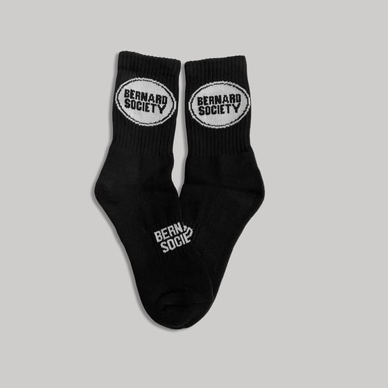 Image of Black and White Logo Socks