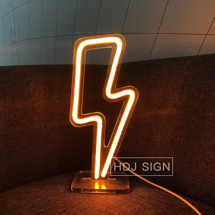 Large LED Lightning Bolt Custom HDJ Design | BowieGallery