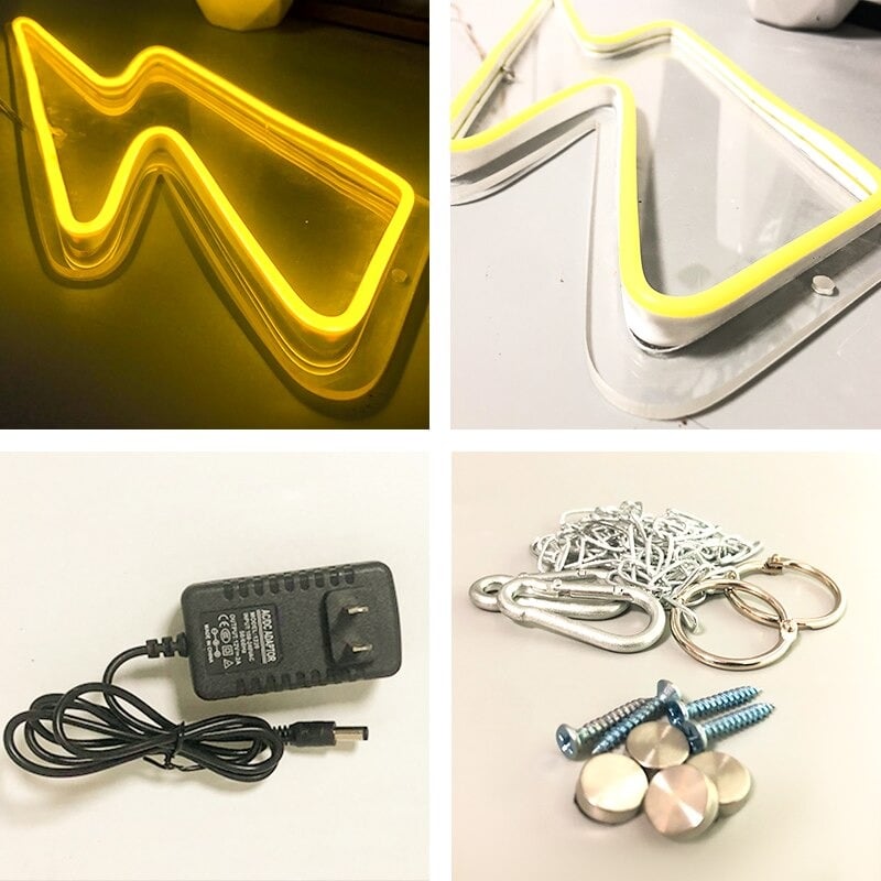 Large LED Lightning Bolt Custom HDJ Design