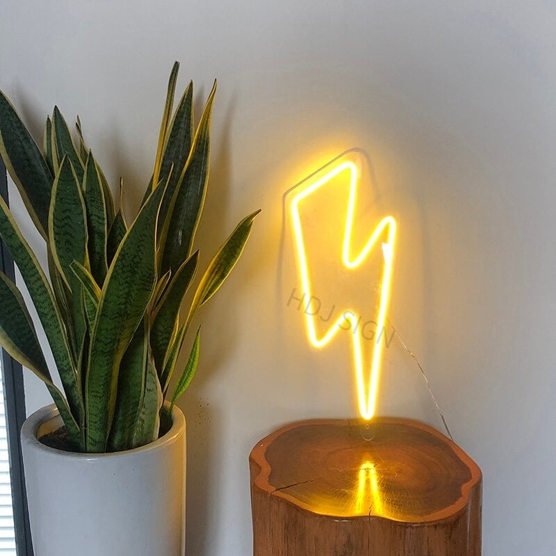 Large LED Lightning Bolt Custom HDJ Design