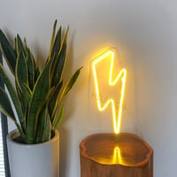 Image 2 of Large LED Lightning Bolt Custom HDJ Design