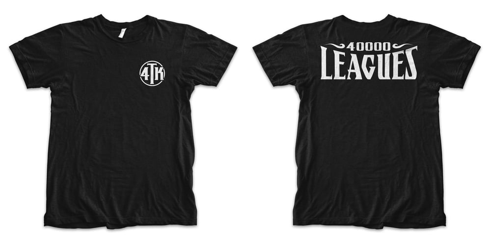 Image of 40,000 Leagues NEW Logo T-Shirt (Black)