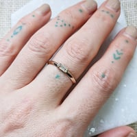 Image 2 of Eco Gold Baguette Ring