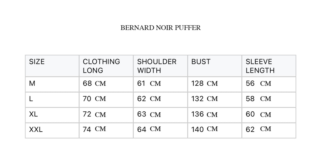 Image of Bernard Noir Puffer