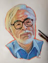 'Hayao Miyazaki' Portrait Painting