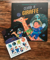 Climb A Giraffe(signed book by Yuke Li+sticker+postcard)