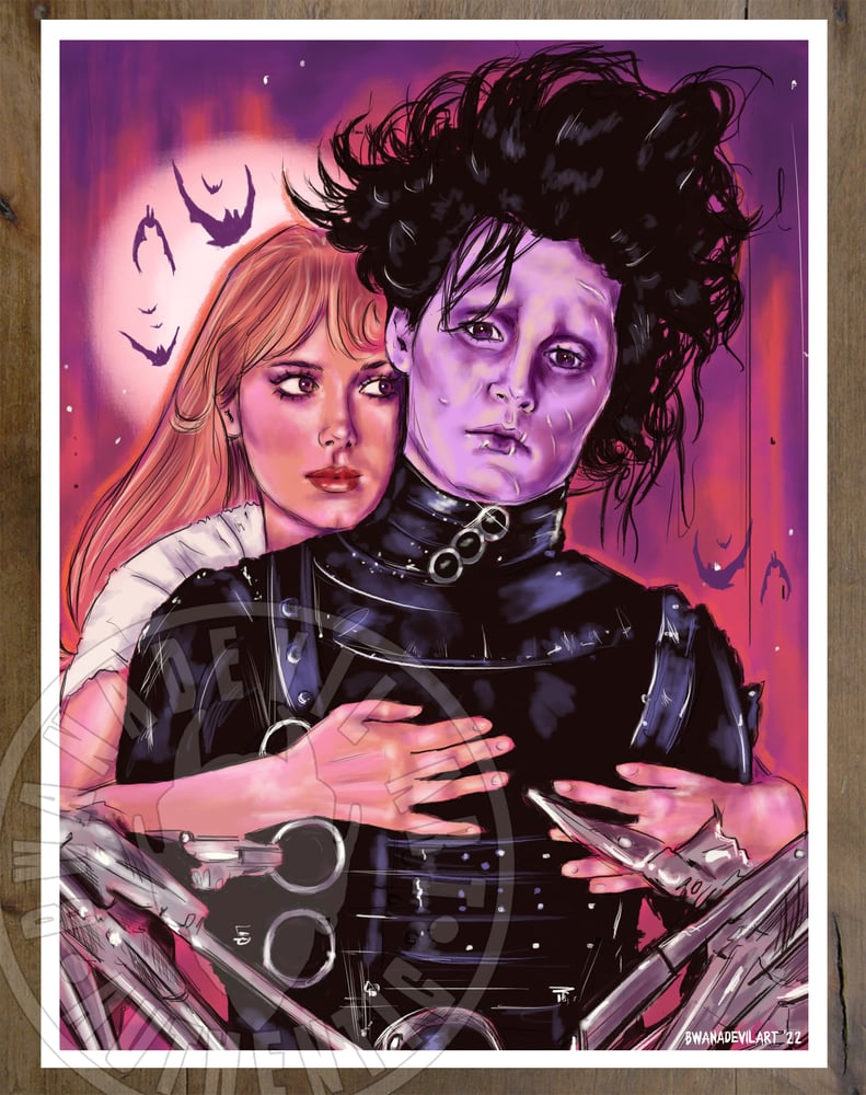 Image of Edward Scissorhands (Edward and Kim) Art Prints 9x12 in.