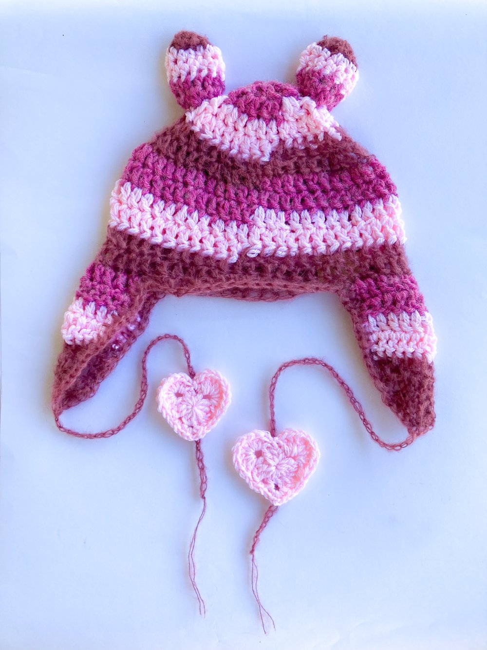 Pink Love Buns Hat